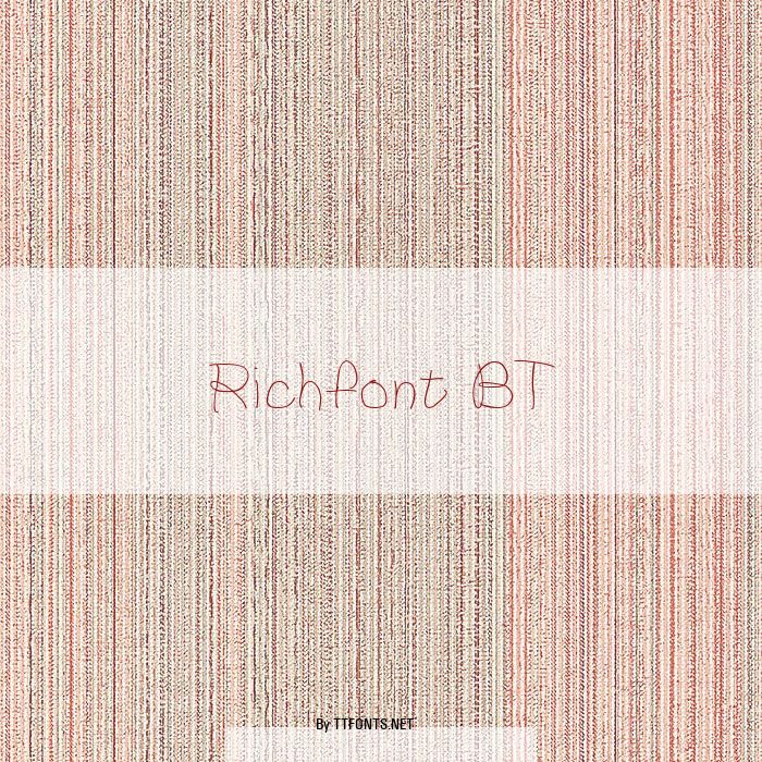Richfont BT example